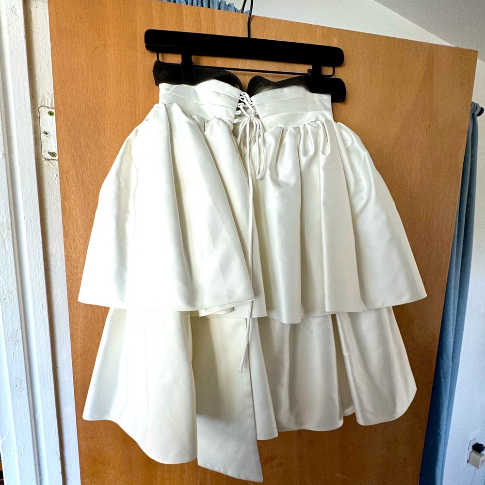 Rotate Ruffled Dress Egret - Picture 3 of 7